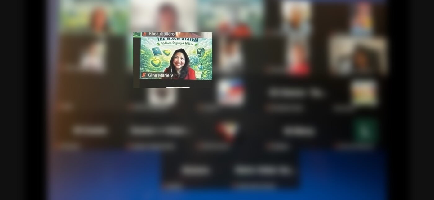 Gina Marie in an online wellness community; other participants are blurred for privacy