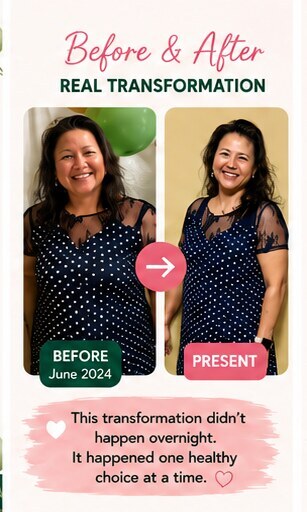 Gina Marie's before and present transformation